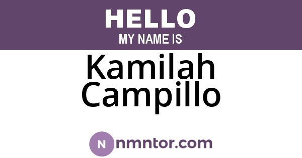 Kamilah Campillo