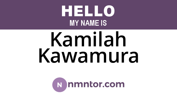 Kamilah Kawamura