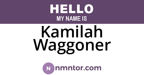 Kamilah Waggoner