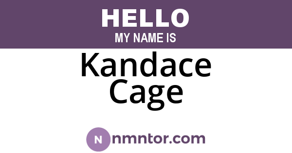 Kandace Cage