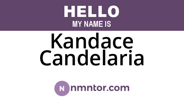 Kandace Candelaria