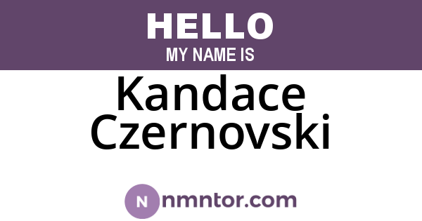 Kandace Czernovski