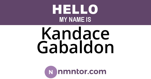 Kandace Gabaldon