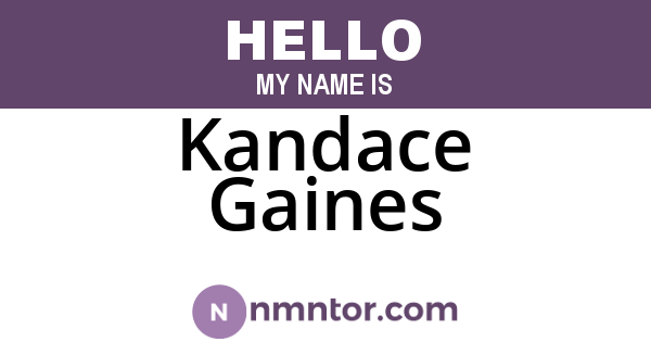 Kandace Gaines