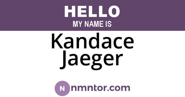 Kandace Jaeger