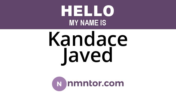 Kandace Javed