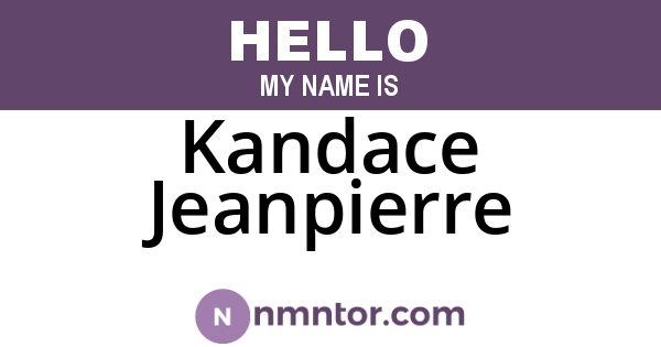 Kandace Jeanpierre