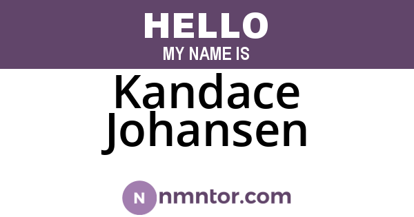 Kandace Johansen