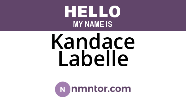 Kandace Labelle