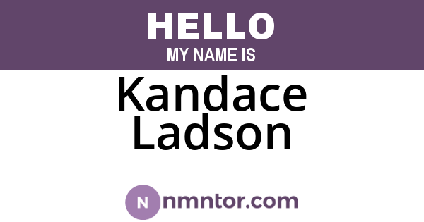 Kandace Ladson