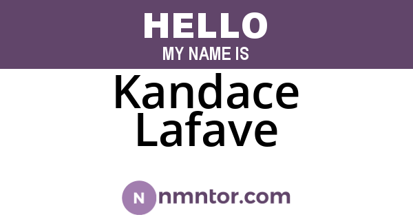 Kandace Lafave