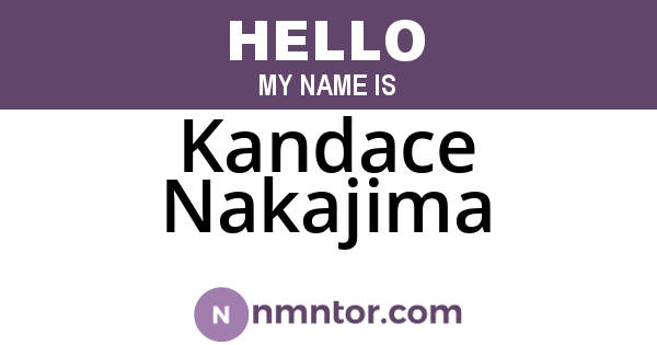 Kandace Nakajima