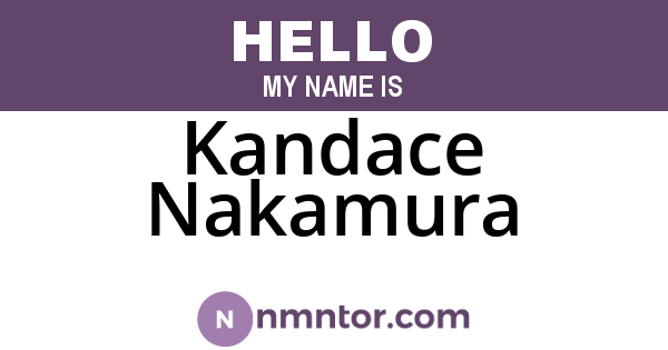 Kandace Nakamura
