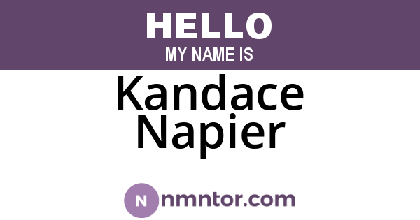 Kandace Napier