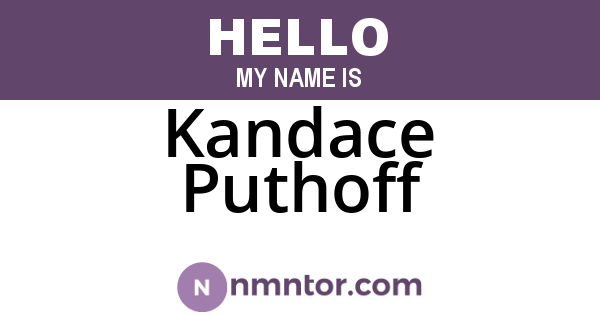 Kandace Puthoff