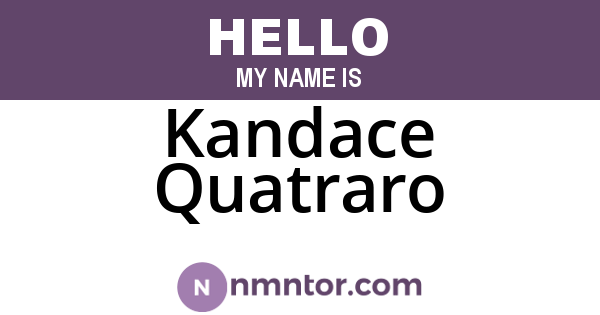 Kandace Quatraro