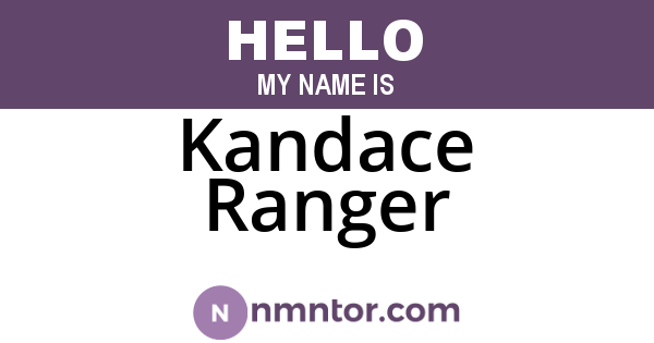Kandace Ranger
