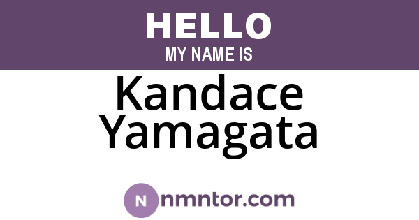 Kandace Yamagata
