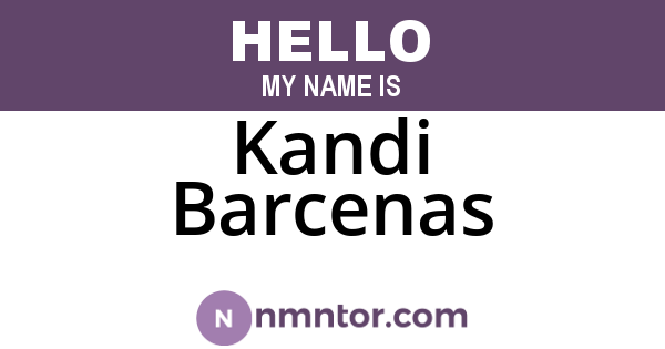 Kandi Barcenas