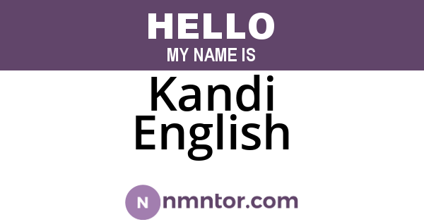 Kandi English