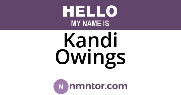 Kandi Owings