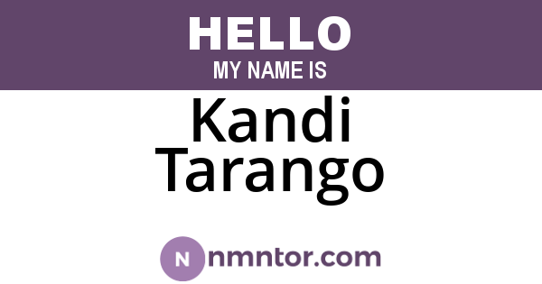 Kandi Tarango