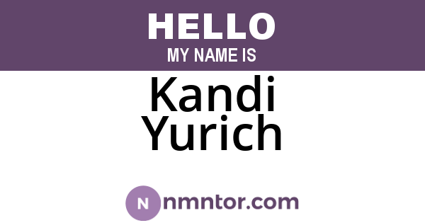 Kandi Yurich