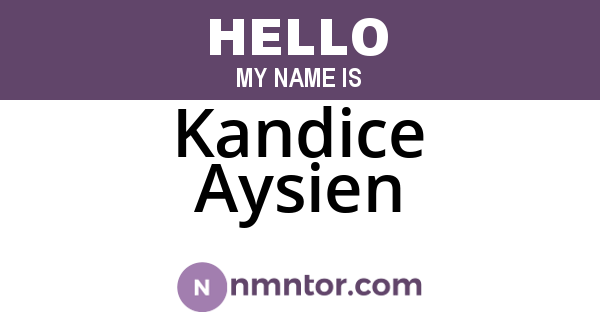 Kandice Aysien