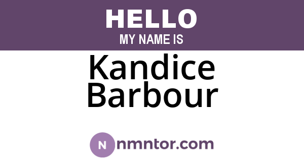 Kandice Barbour