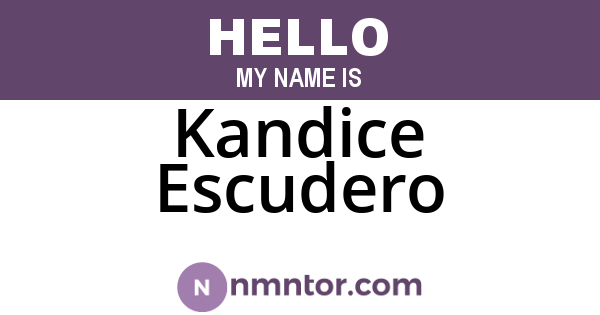 Kandice Escudero