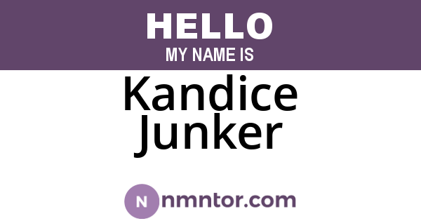 Kandice Junker