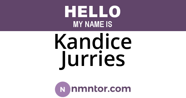 Kandice Jurries