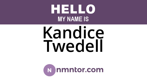 Kandice Twedell