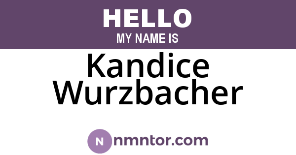 Kandice Wurzbacher