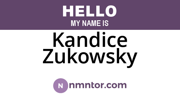 Kandice Zukowsky