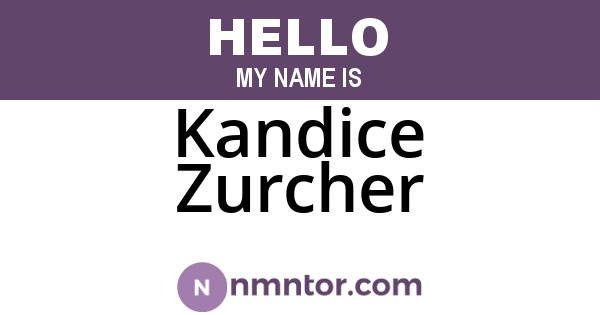 Kandice Zurcher