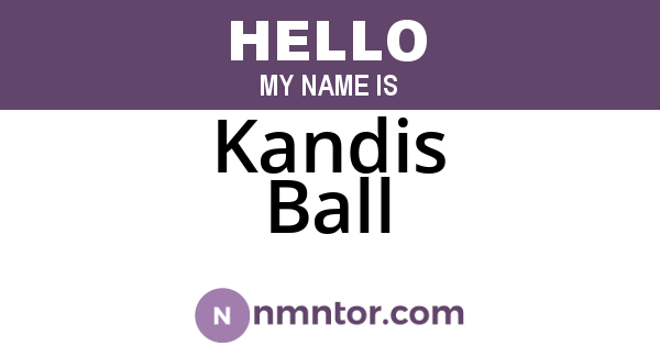 Kandis Ball