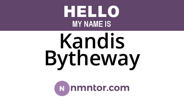 Kandis Bytheway