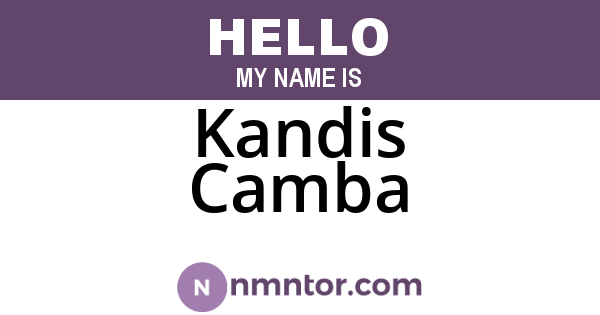 Kandis Camba