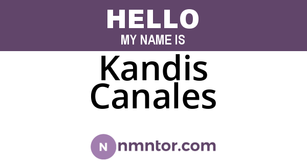 Kandis Canales