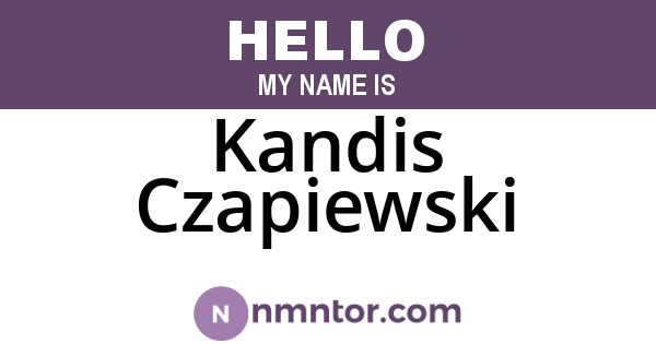 Kandis Czapiewski