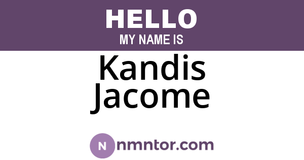 Kandis Jacome