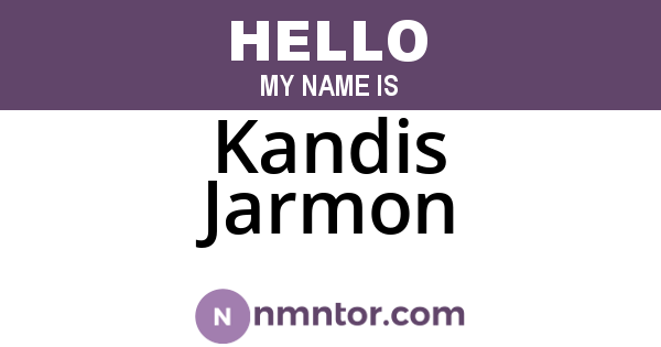 Kandis Jarmon