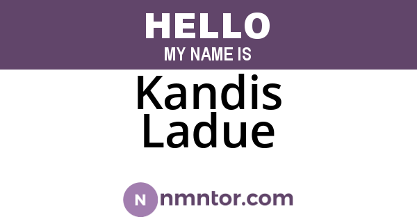 Kandis Ladue