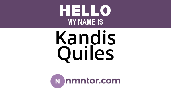 Kandis Quiles