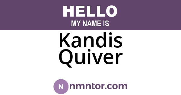 Kandis Quiver