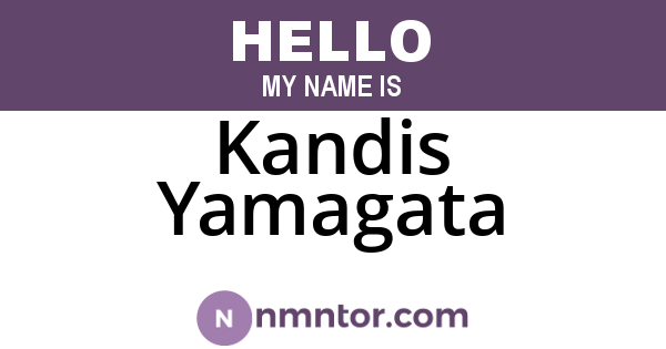 Kandis Yamagata