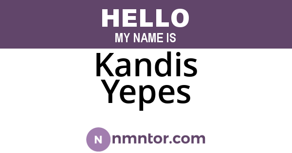 Kandis Yepes