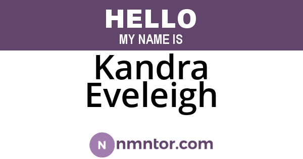 Kandra Eveleigh