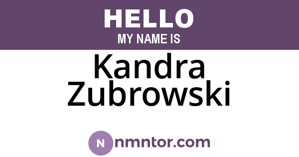 Kandra Zubrowski